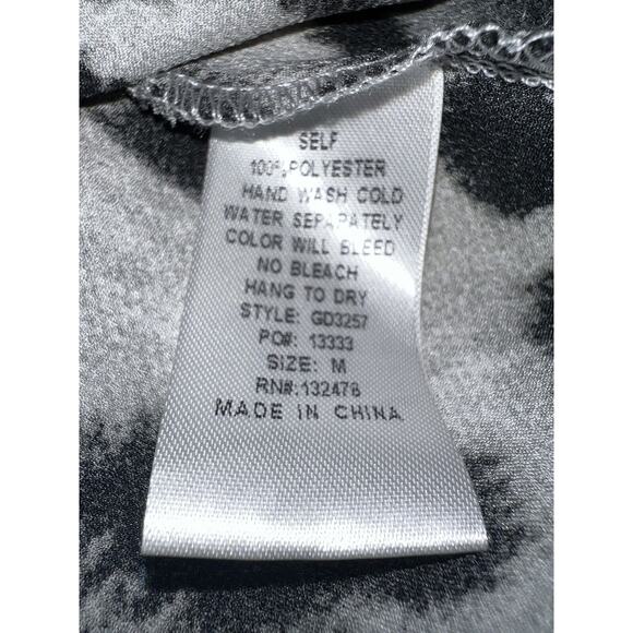 Glam Leopard Cowl Neck Mini Slip Dress-Women's Medium - Picture 10 of 11